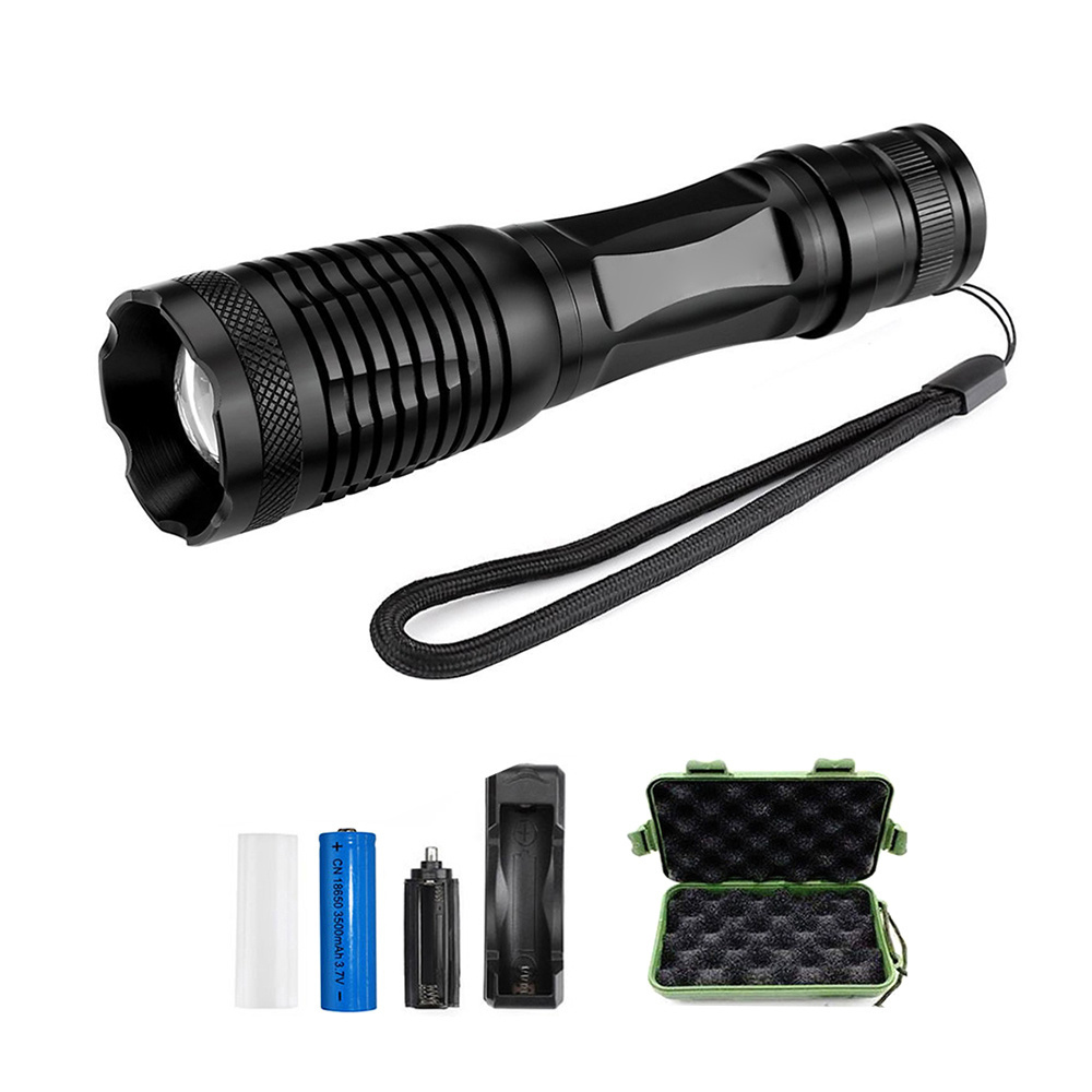 LED linternas waterproof torcia T6 1000Lumen rechargeable 18650 taschenlampe torch light lighttra power flashlight case