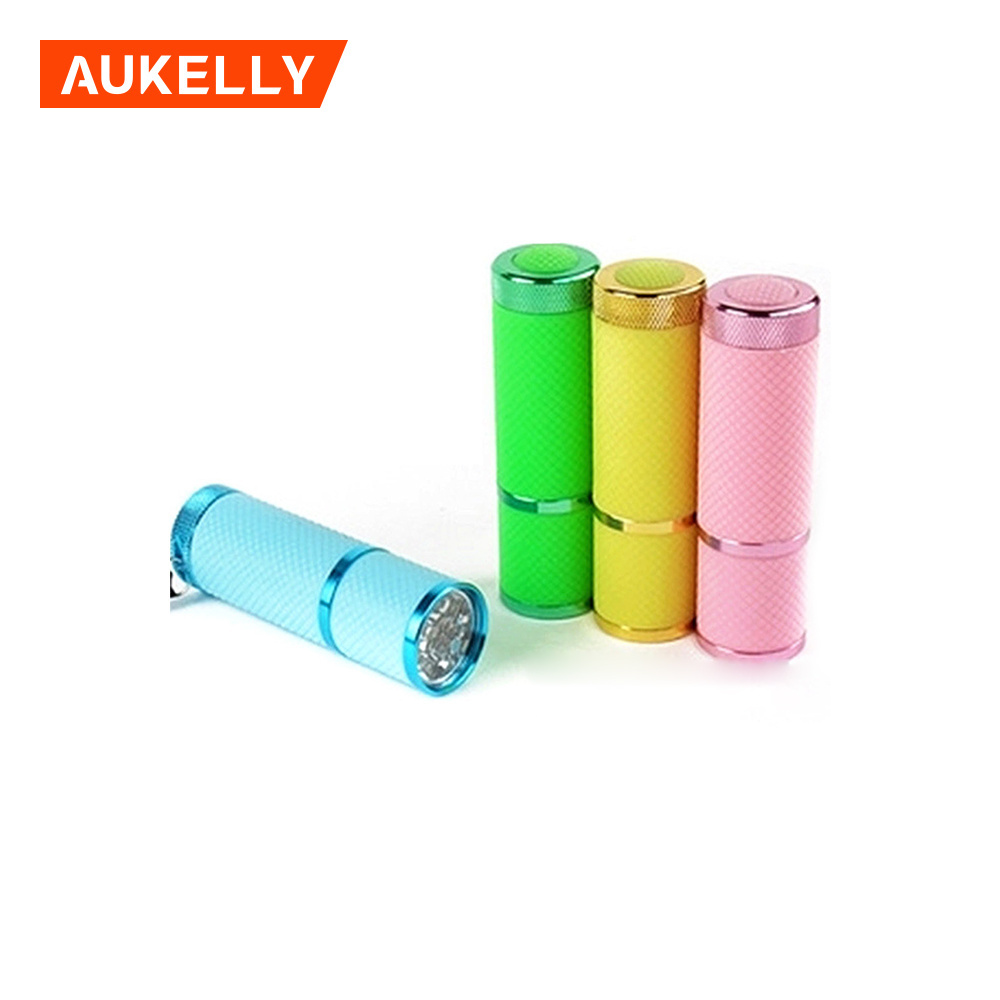 395nm 9 LED Flashlight Amber Pet Urine Detector Ultra Violet Mini Aluminum Handheld Lamp zaklamp fluorescence detection UV Torch