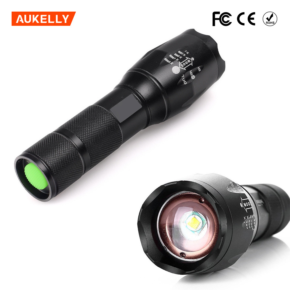 G700 High Quality T6 Zoom LED Torch with 18650/AAA Battery super bright tactical flashlight