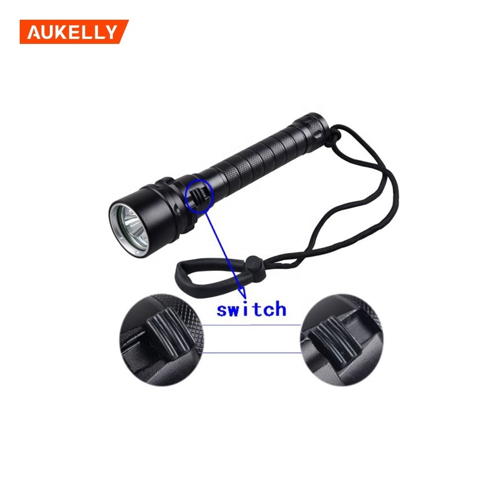 Super Bright 3*L2 LED Waterproof Underwater 200m Linterna de buceo 2500Lm Deep Sea Torch Waterproof Diving Flashlight