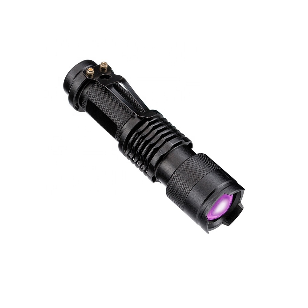 Ultraviolet flashlight Blacklight Scorpion UV Torch Pet Urine Detector 14500 Battery LED lanterna Black Light UV 395 flashlight