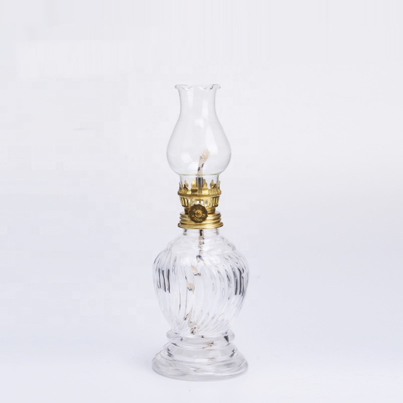 High Quality European-style Glass Cafe Tea House Oil Lamp Lighting Table Lamp Kerosene Lamp