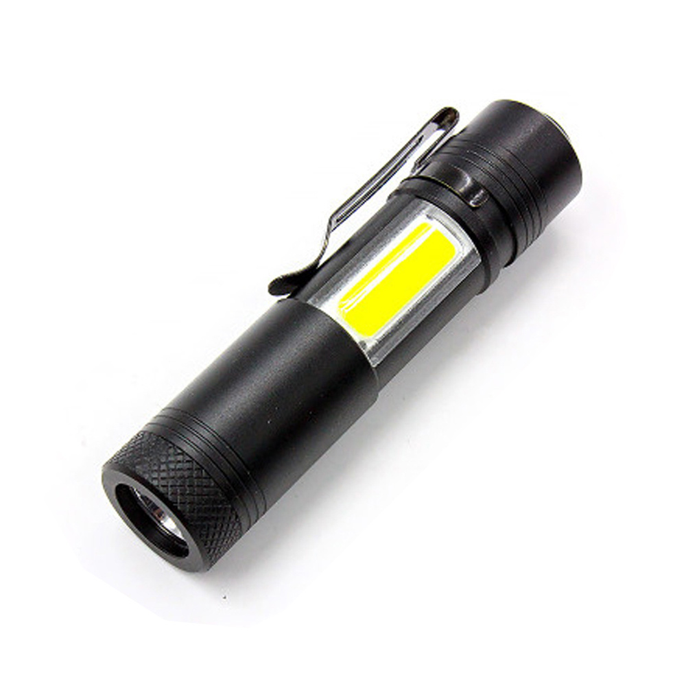 MiniQ5 LED Flashlights bulk Portable Lanterna Powerful Penlight Zoomable Keychain Torch Torch Lamp 4 Mode cob flashlight 14500