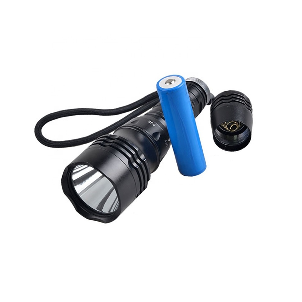 Professional Diving Torch glare T6 led Magnetism switch Powerful Waterproof 5 modes Rechargeable Diving Underwater Flashlight