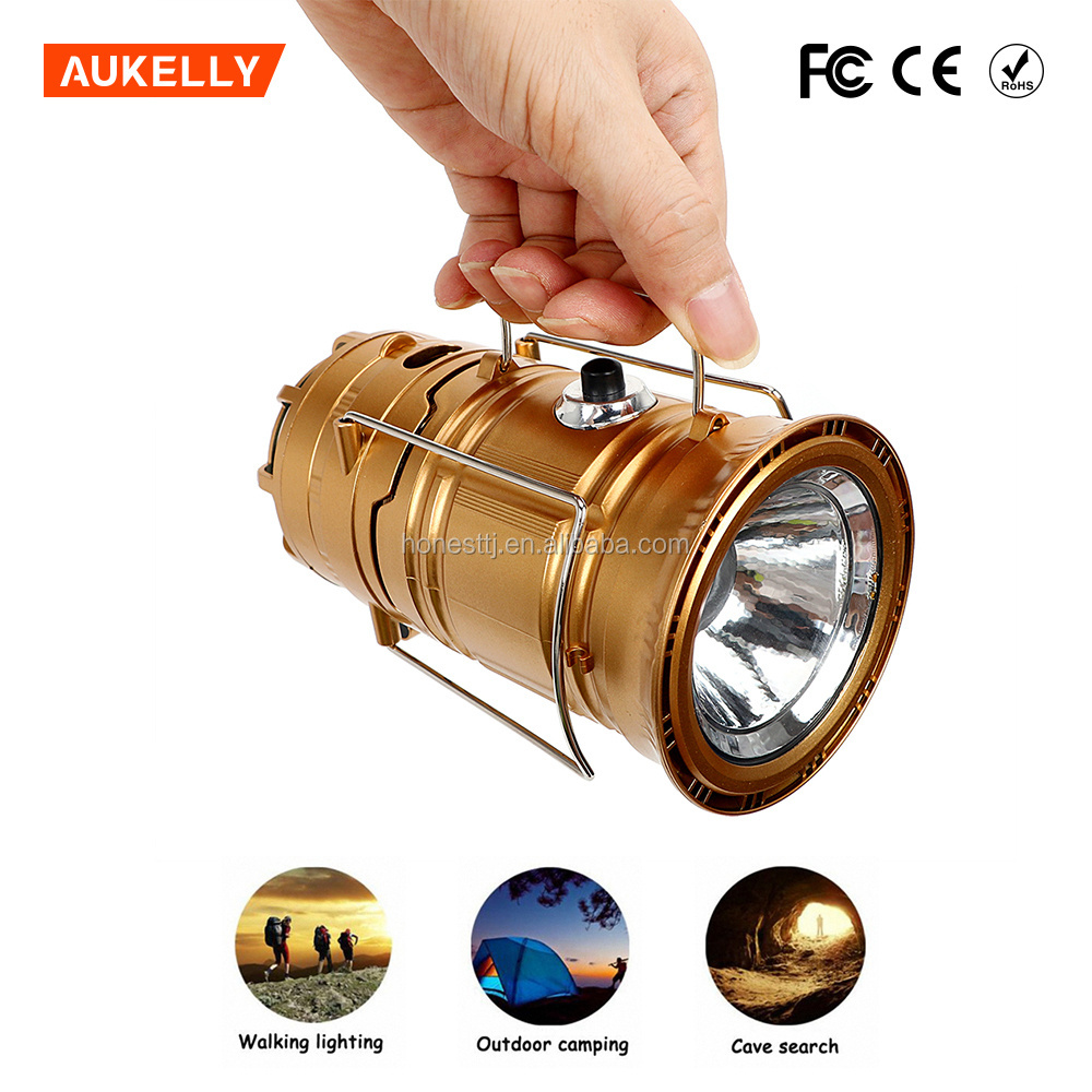 Multi function 18650 USB Solar Torch Power Bank Mobile Telescopic Portable Led Camping Lantern With Ceiling Fan