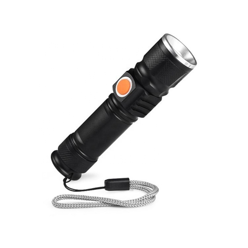 High power Mini Rechargeable USB Ultra Bright Micro Led Torch 1000LM 18650 keychain Linterna Mini Flat Flashlight