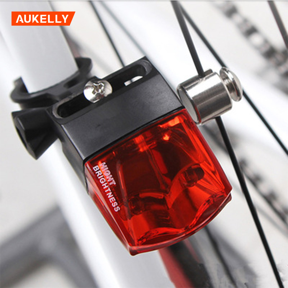 Waterproof non magnetic battery self powered bicycle LED rear light Bike night lights