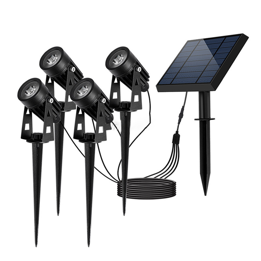 Solar Spot Lights Outdoor Garden Brightest 4-in-1 Landscape Lights Solar Spotlight IP65 Waterproof Spot Light