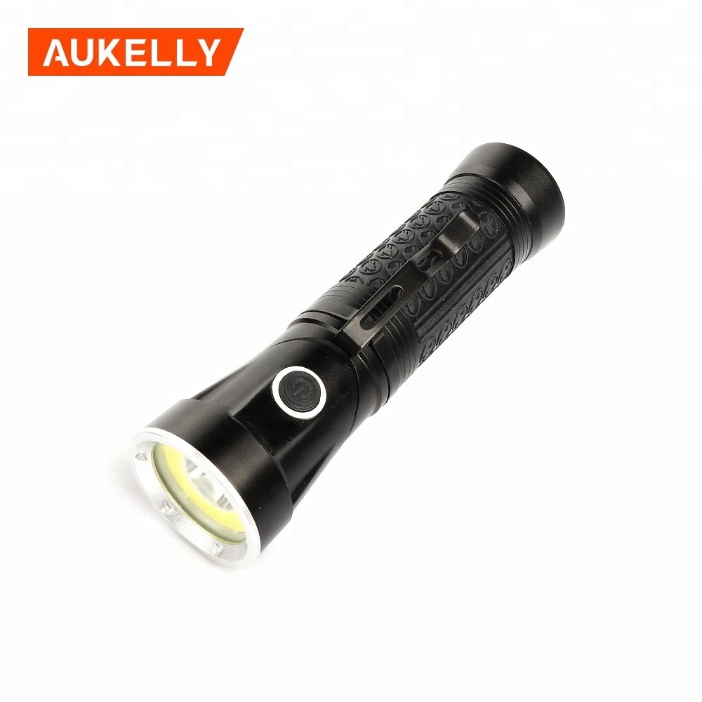 SOS Magnet 90 Degrees TWIST Rechargeable Flash Torch Light Pocket Light LED Flashlight with 4 mode