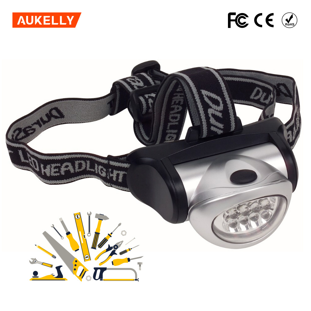 Hot AAA battery high power 8 LED headlamp 60LM promotional led headlamp flashlight