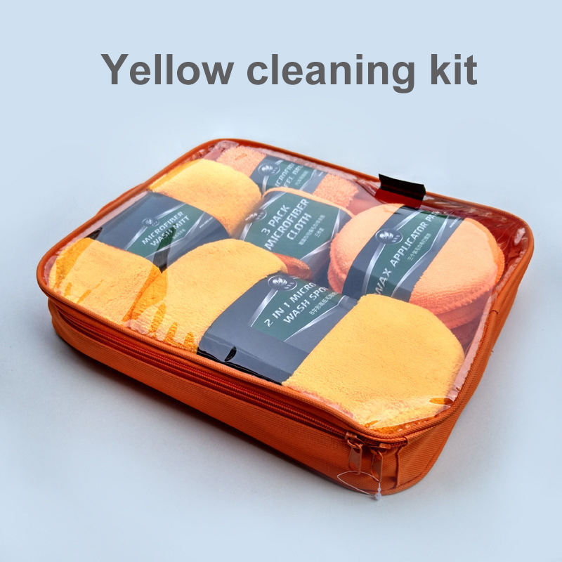 Car Cleaning Kit Wash Supplies Microfiber Towel Detailing Wheel Brush Waxing Sponge Combination Car Cleaning Tools for car wash