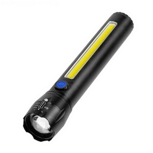 Oripower OEM customized Outdoor Camping  Portable COB USB LED Flash Light Rechargeable Flashlight Set Powerful Tactical Torches