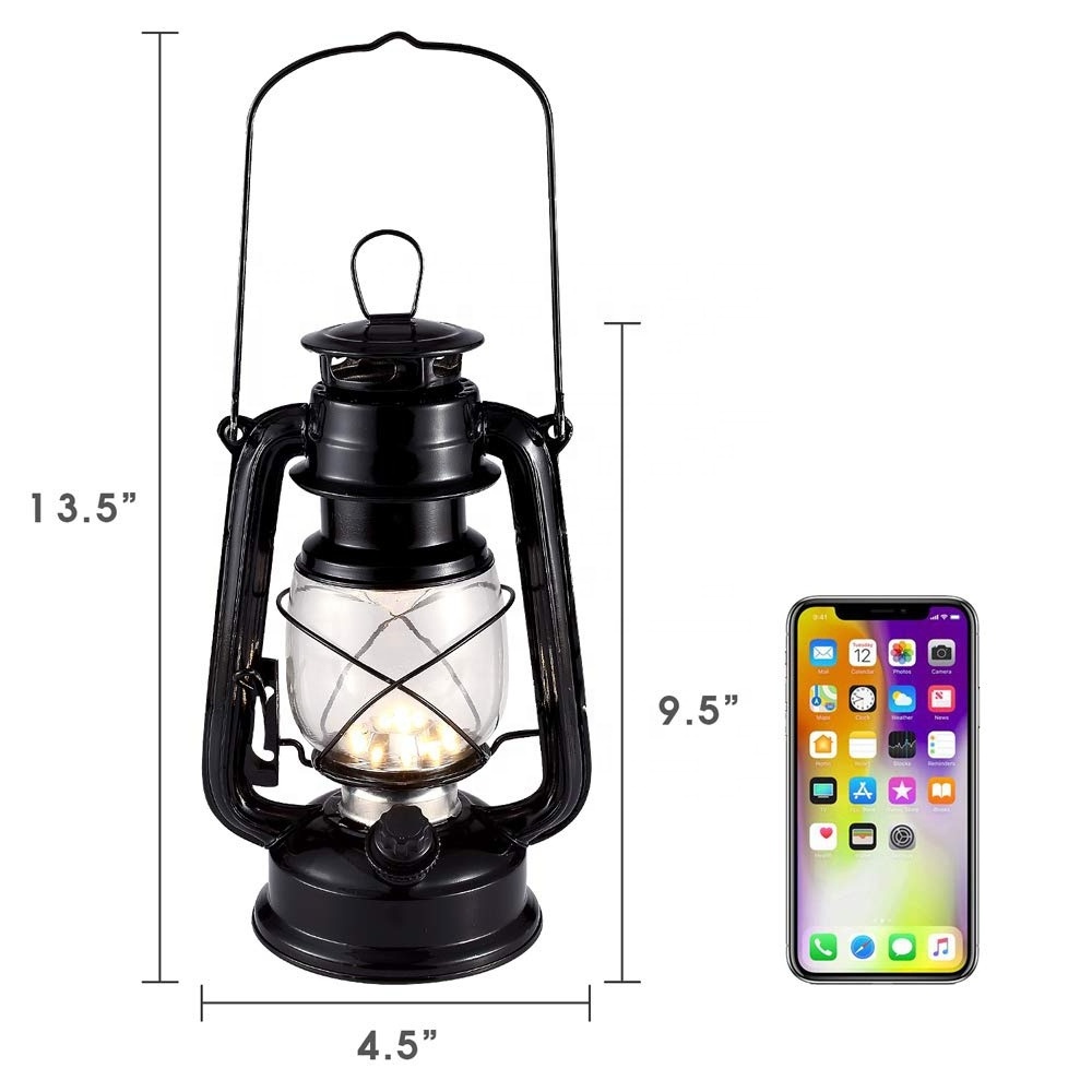 Warm light Iron Vintage oil lamp wick Camping lanterns Portable Lamp Masthead Light Battery Retro Oil Lamps Kerosene Lantern