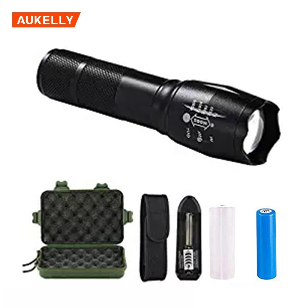 1000 LM G700 T6 Aluminum Waterproof Zoom Linterna Camping Torch AAA 18650 Rechargeable Battery Led Emergency Flashlight Set