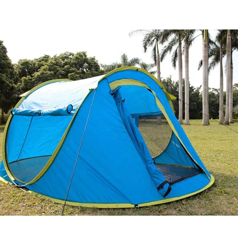 High quality waterproof 4-6 person capacity hiking turbo life cabin outdoor camping tents