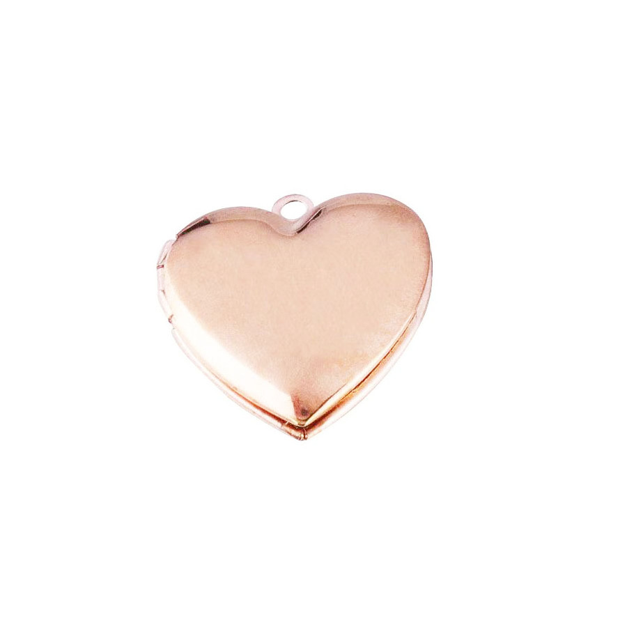 Stainless steel blank stamping heart shape locket,Rose gold blank heart locket heart pendant photo necklace