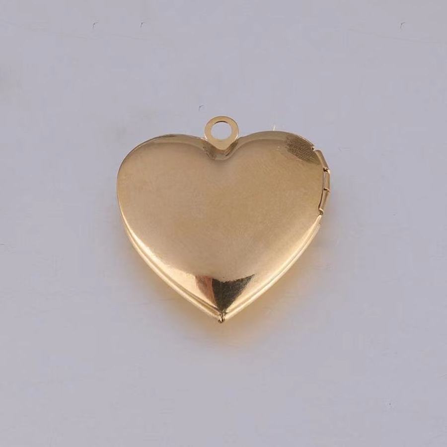 Stainless steel blank stamping heart shape locket,Rose gold blank heart locket heart pendant photo necklace