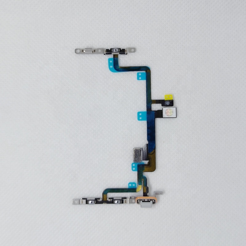 Power Flex Cable With Brackets Volume Button Mute Switch For iPhone 7 Plus