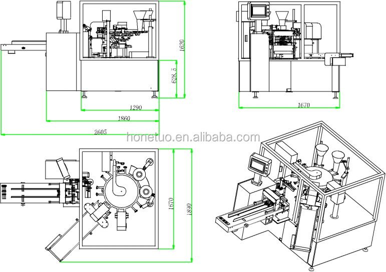 Advanced compote filing sealing machine