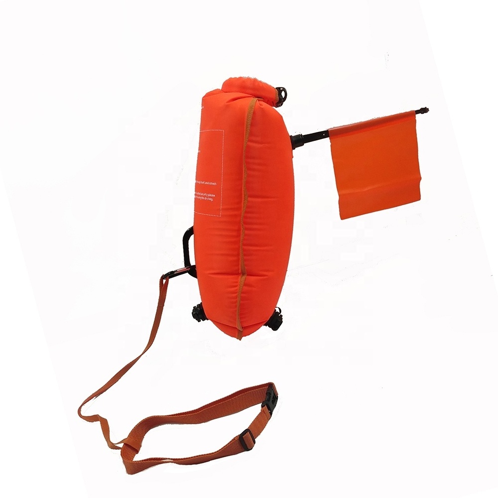 High quality hot sale swimming diving with flag safety high visibility watertight buoy