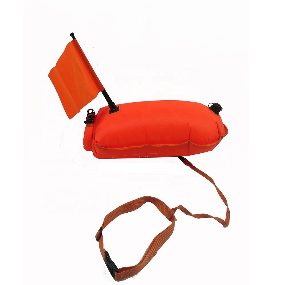 High quality hot sale swimming diving with flag safety high visibility watertight buoy