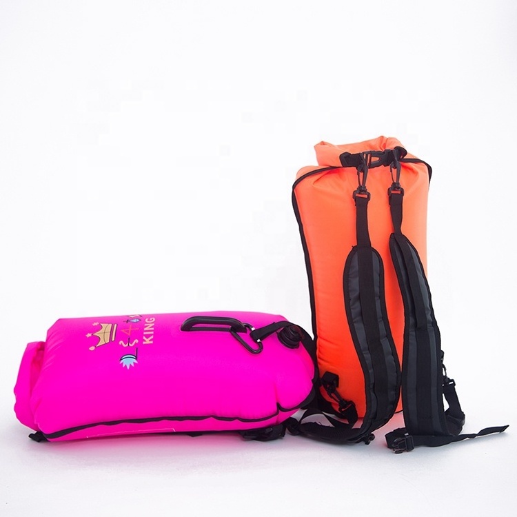 Dry Bag Inflatable Safety Swim Tow Floating Swim Buoys Backpack for Open Water Swimmers