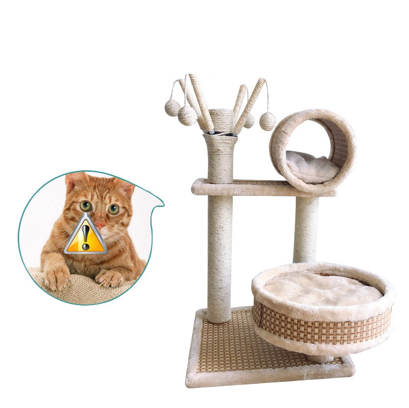 Wholesale toys cat climbing tree/frame with scratching board toy for pet