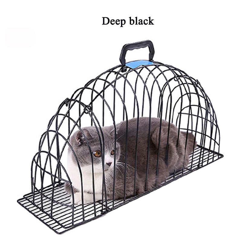 Wholesale cat bath cage anti-scratch and blow-dry cat steel cage