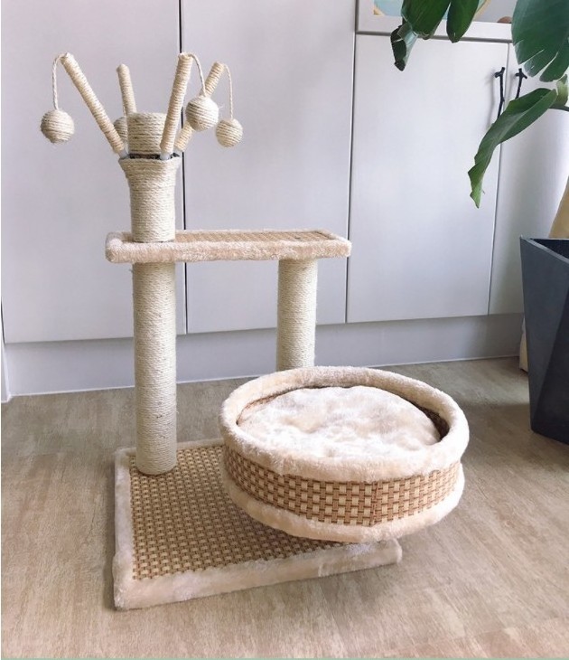 Wholesale toys cat climbing tree/frame with scratching board toy for pet