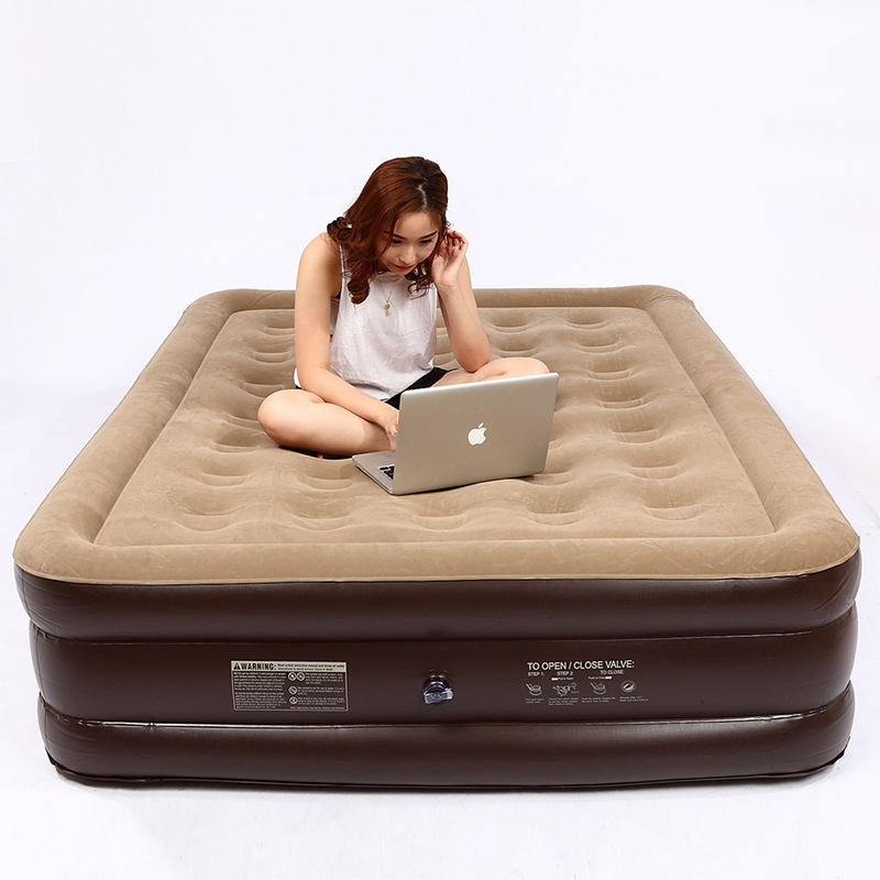 Inflatable Flocked Air Mattress High Quality Inflatable Single Air Bed