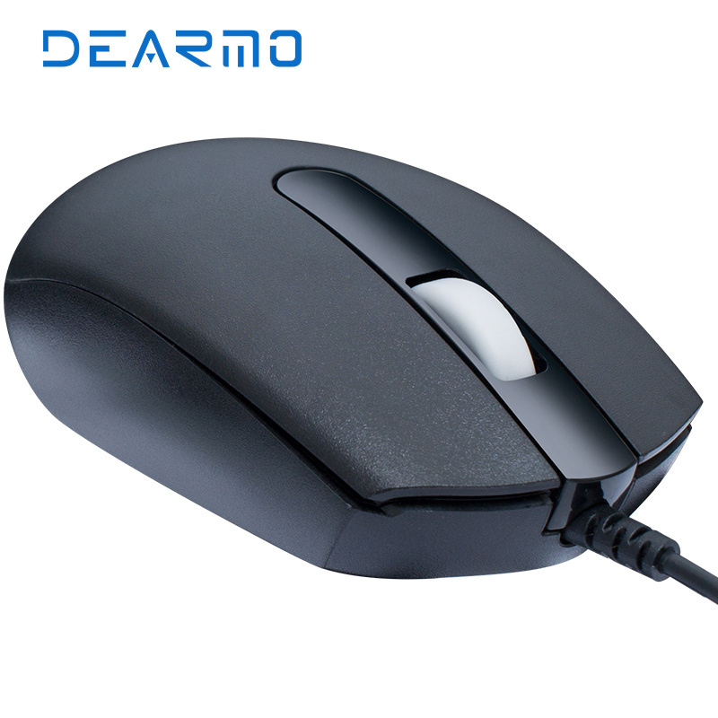 DEARMO M180 Factory Outlet Ergonomic Design Black Wired Computer Office Mouse For Desktop