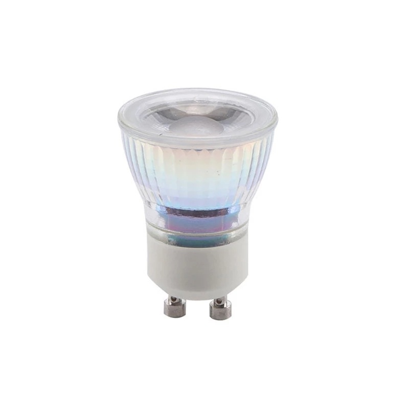 HoneyFly Mini GU10 LED Bulb 3W(35mm) 220V Warm White/White/Cold White COB LED Spot Lamp With Glass Cover Cup CE RoHS