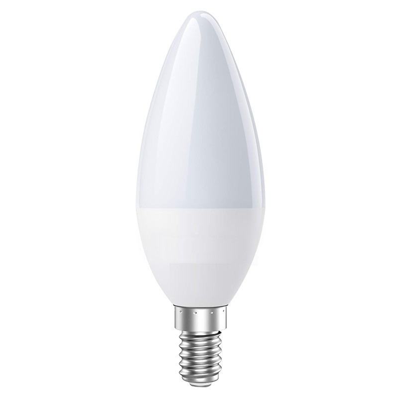 HoneyFly C37 LED Candle Bulb 3W/5W/7W/9W E14 E27 Capsule Milky Cover Edison Lamp Cold White 6000K Indoor Lighting