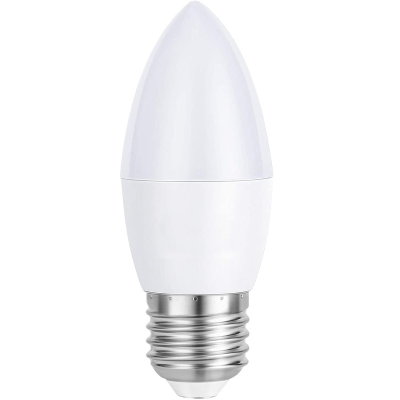 HoneyFly C37 LED Candle Bulb 3W/5W/7W/9W E14 E27 Capsule Milky Cover Edison Lamp Cold White 6000K Indoor Lighting