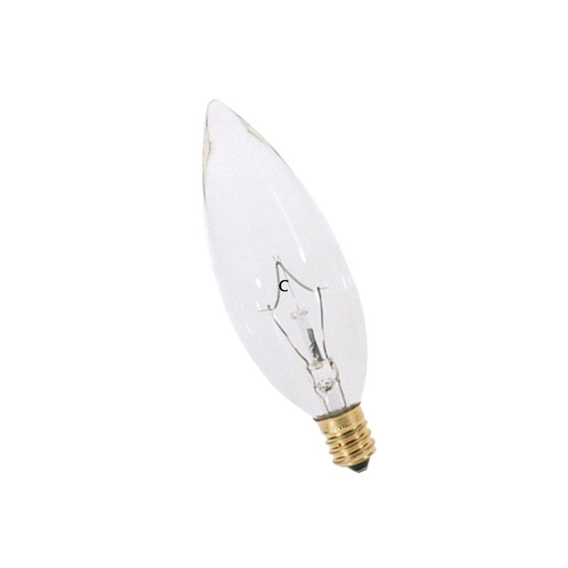 HoneyFly C32 Candle Incandescent Bulb E12 E27 220V 60W 95*32mm 3000K Tungsten Wire Lamp Clear Pull-tail Retro Candle Light