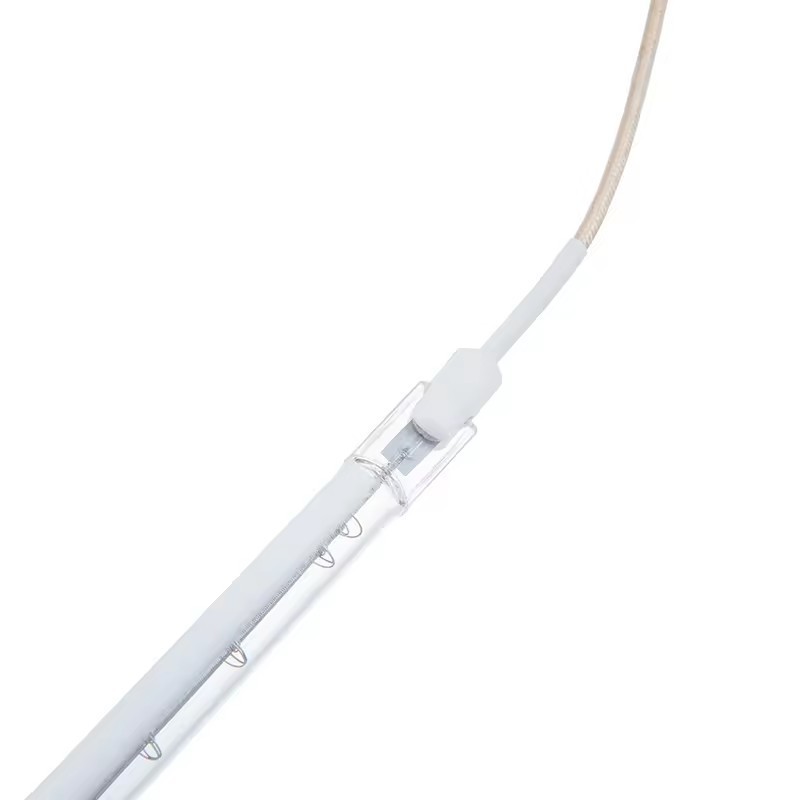 HoneyFly Customized White Half Plated IR Halogen Lamp 90V 300W 430mm Infrared Heating Quartz for X-Ray Printer