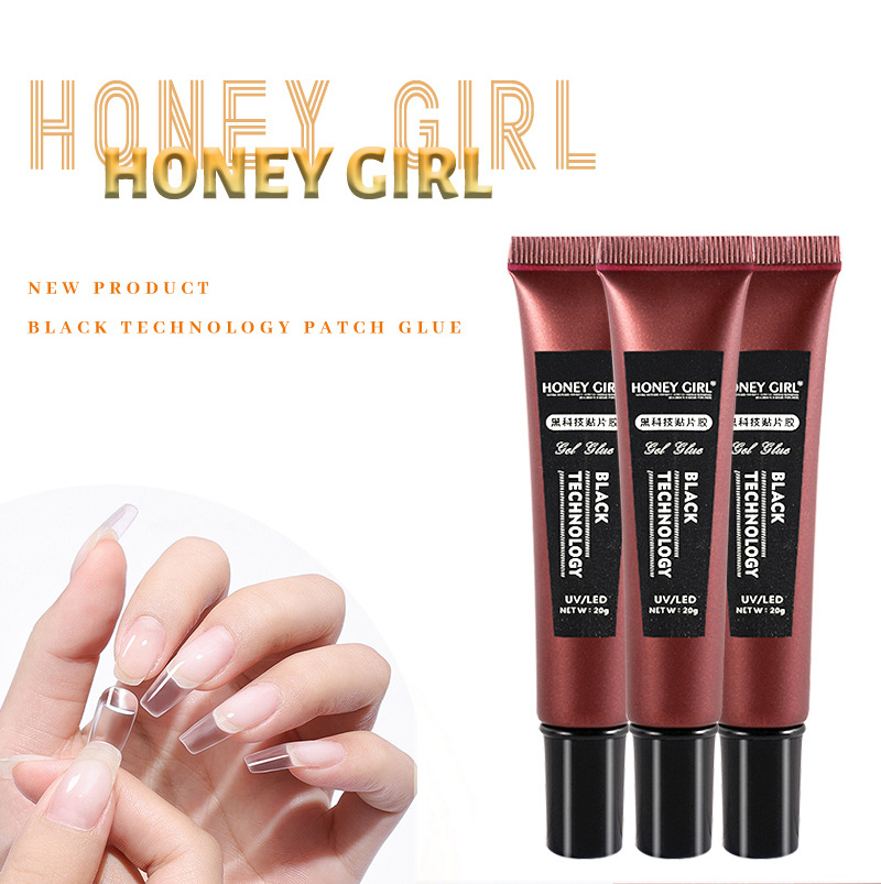 New Product Soft Nail Tip Gel Glue 20g OEM Private Label Nail Polish Glue Adhesive Gel