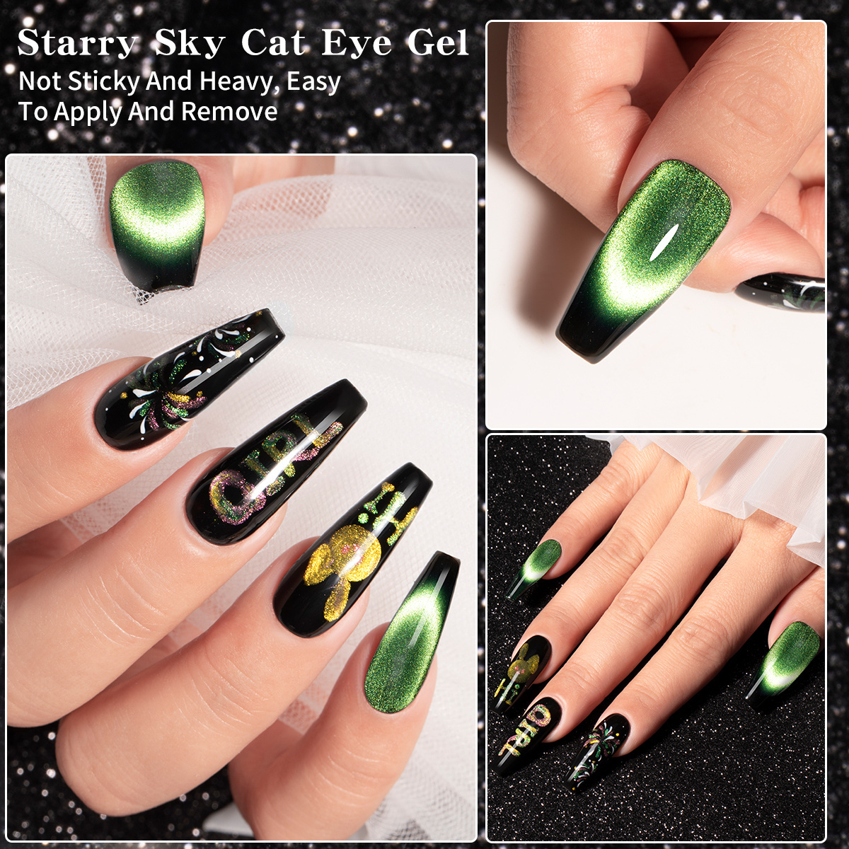 HONEY GIRL Nail Supplies 2023 New UV Nail reflective 9d Gel Cat Eye magnetic Gel Nail Polish set 11ml High Quality Gel Sets