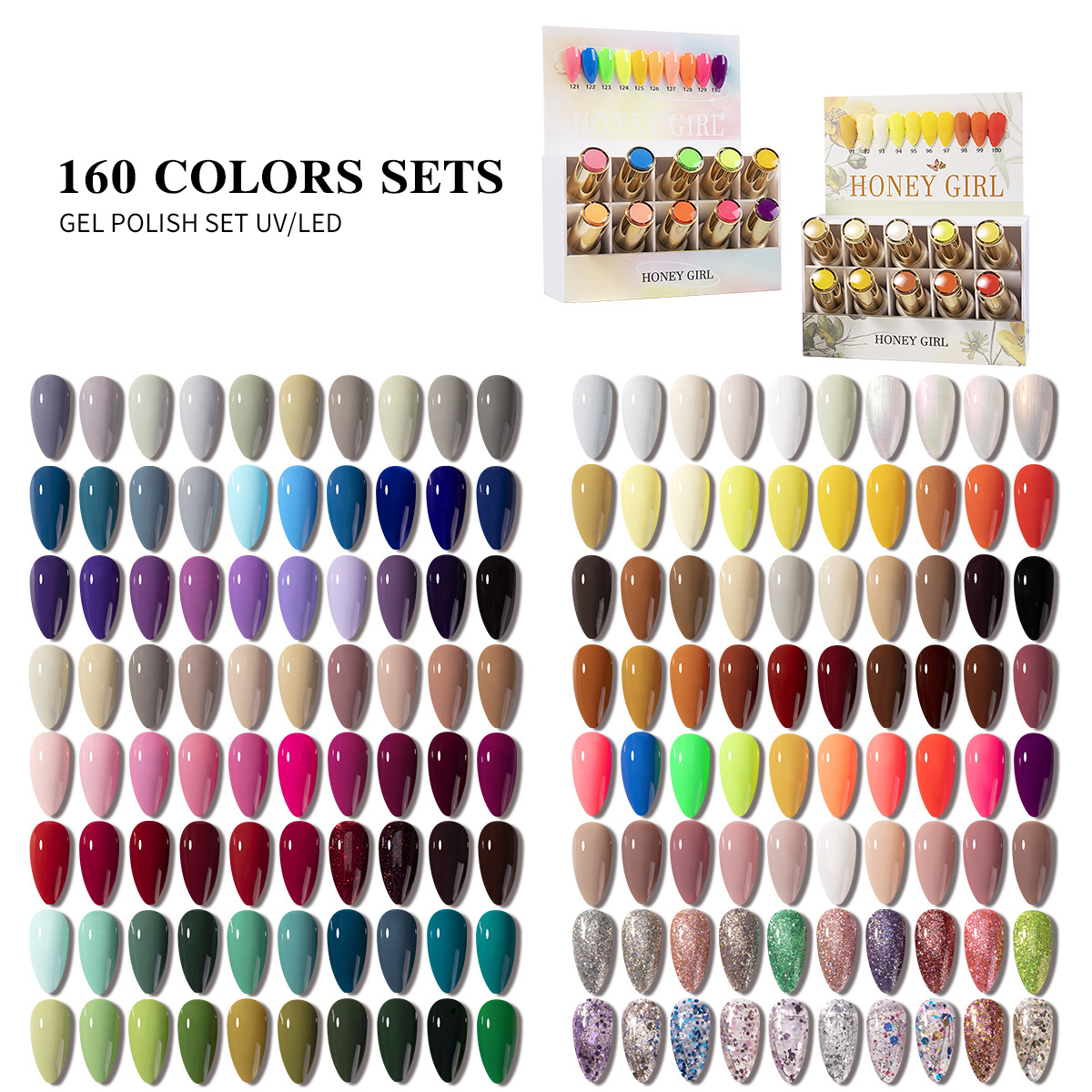 Custom Logo Gel Polish UV Led Gel OEM 160 colors Soak Off Gel Polish Free Sample create your own brand glitter Nail Polish