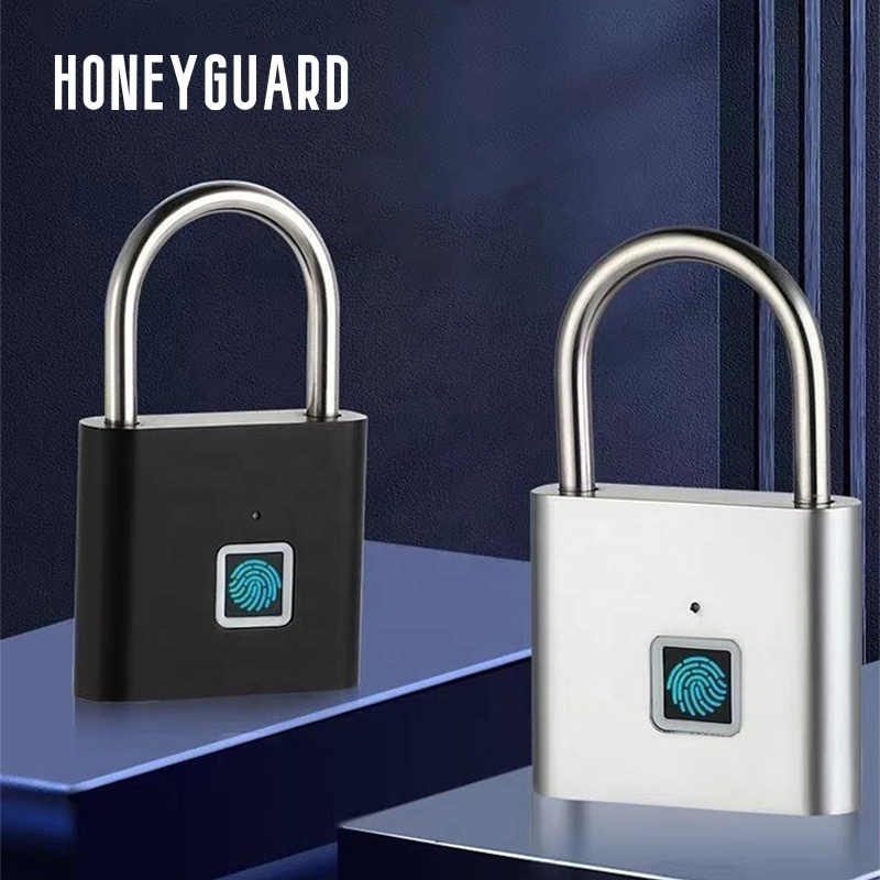 HONEYGUARD HSL010 Alloy Intelligent Door Lock Fingerprint Lock Keyless Anti-theft Waterproof Smart Fingerprint Padlock