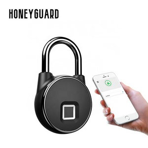 HONEYGUARD HSL011 IP66 Waterproof USB Rechargeable Thumbprint Lock Small Electronic Fingerprint Padlock