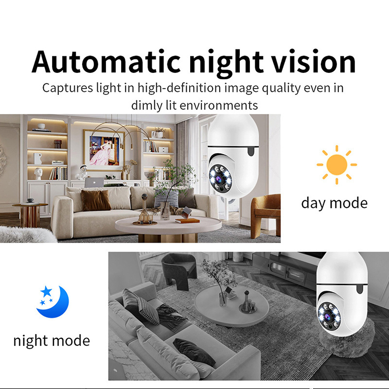 Smart Light Bulb Camera Waterproof Smart Home WIFI Indoor Security 2MP E27 Camera Surveillance Wireless IP Camera