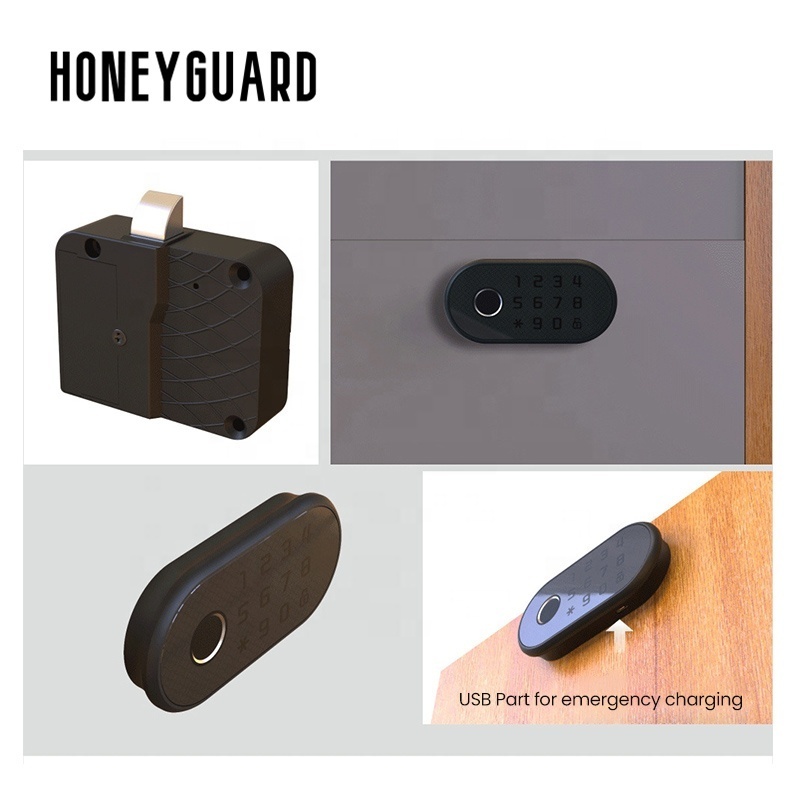 HONEYGUARD HSL008 Electronic Biometric Fingerprint  Safe Locker Drawer Cabinet Smart Lock