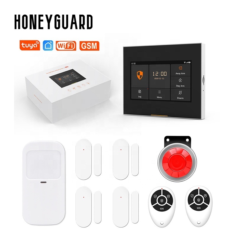 HONEYGUARD HSG002 Tuya 2G/4G/GSM/Wifi Security Alarm DIY System Wireless App Control Anti Theft Smart Home Security Alarm System