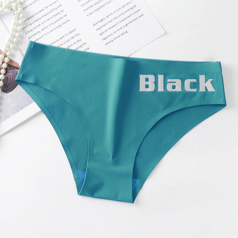 Multiple Different Colors Breathable Ice Silk Seamless Laser Cutting Women Panties Cotton Underwear