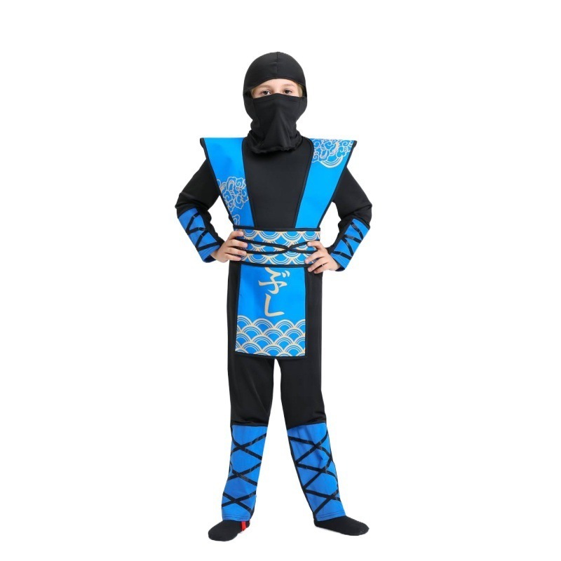 Ninja Dragon Red Costume Outfit Set for kids Halloween Dress Up Party Bule Boys Ninja Costume for Kids