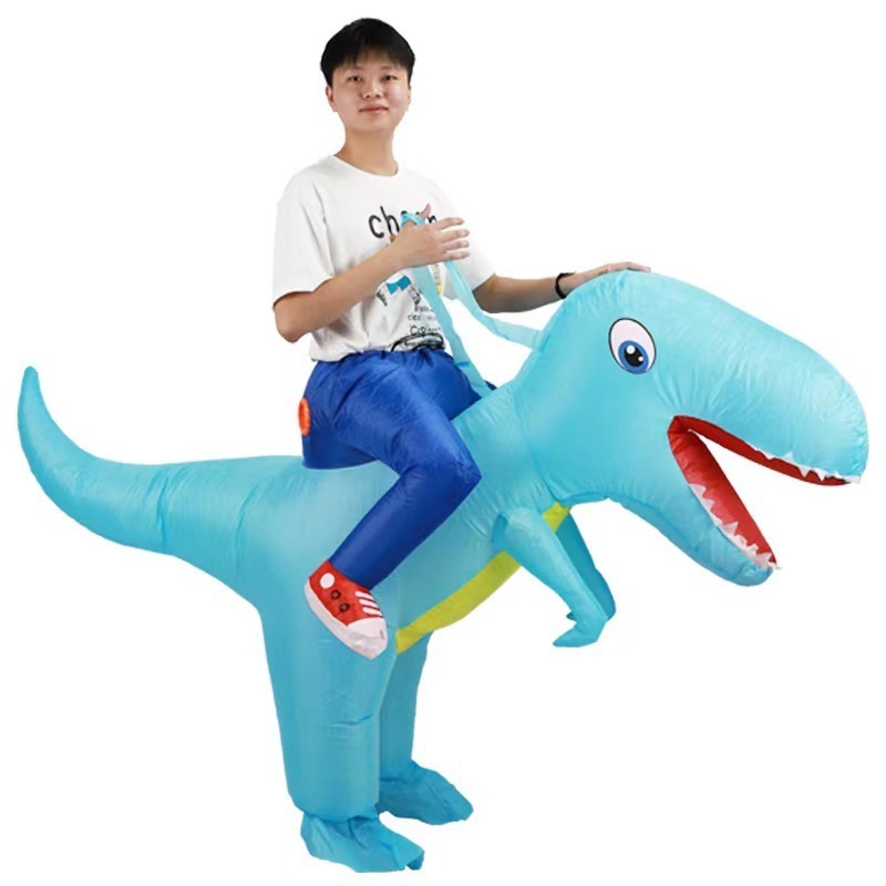 Halloween Children Kids Dinosaur inflatable costumes Ride Dinosaur Dragons Costume Cosplay Outfit Blow Up