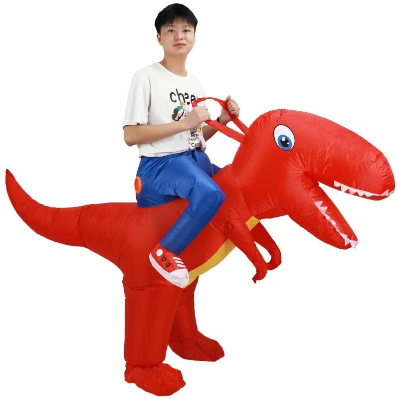 Halloween Children Kids Dinosaur inflatable costumes Ride Dinosaur Dragons Costume Cosplay Outfit Blow Up