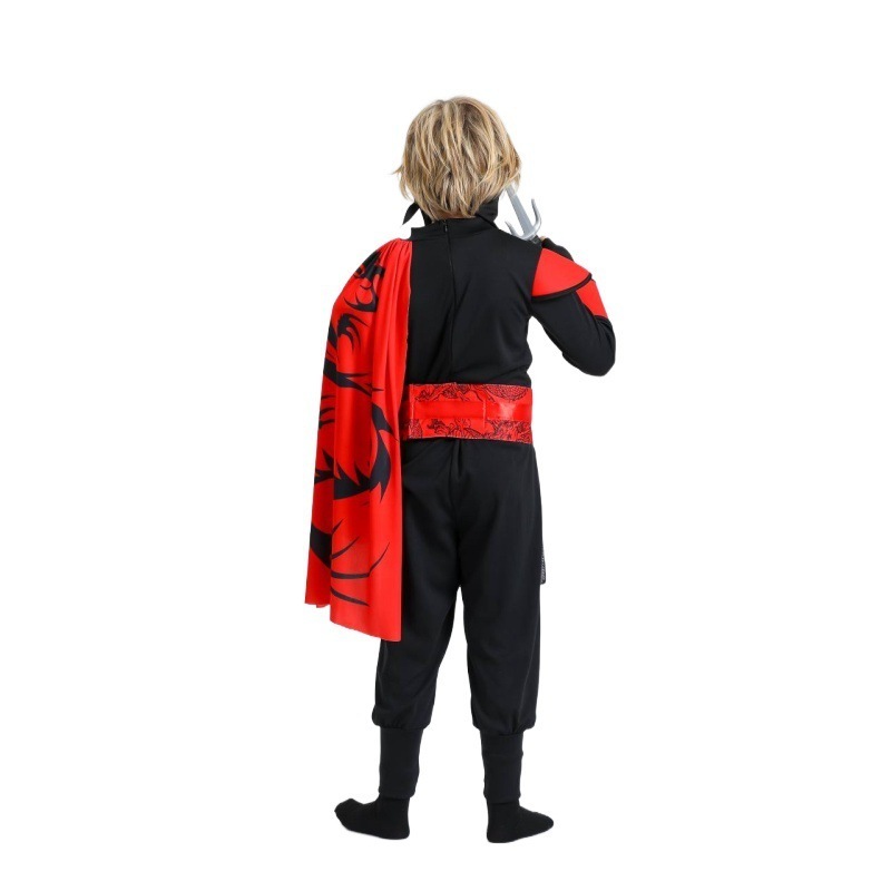 Ninja Dragon Red Costume Outfit Set for kids Halloween Dress Up Party Bule Boys Ninja Costume for Kids