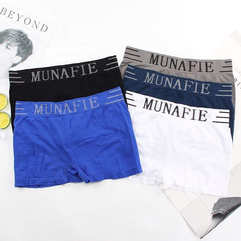 Munafie Men's Printed Letter Underpants Nylon Fashion Seamless mid rise Briefs Good Elasticity Underwear Munafie Panty